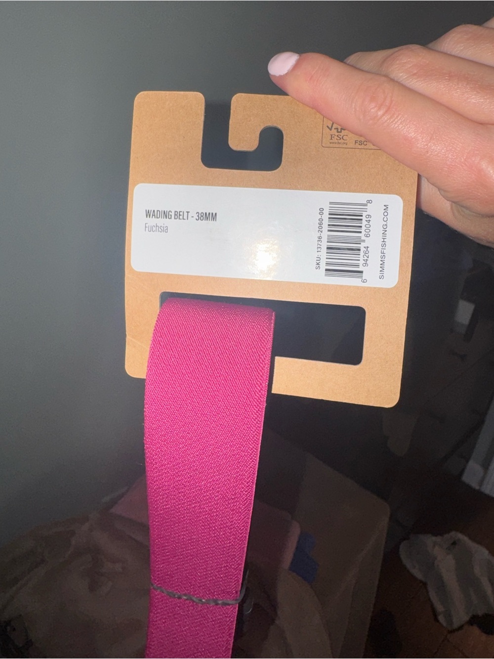 Pink Simms Fishing Wading Belt - Picture 4 of 4